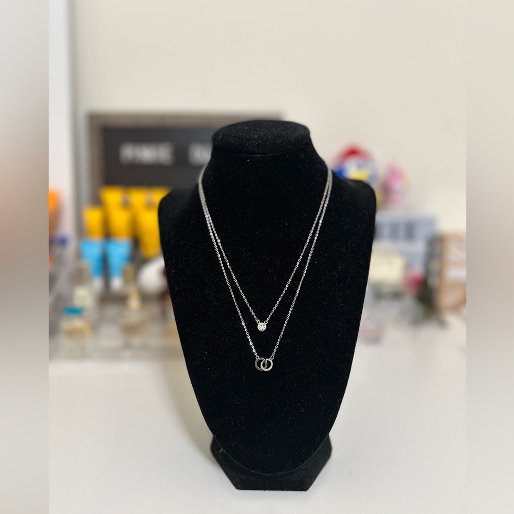 925 Silver Double Necklace